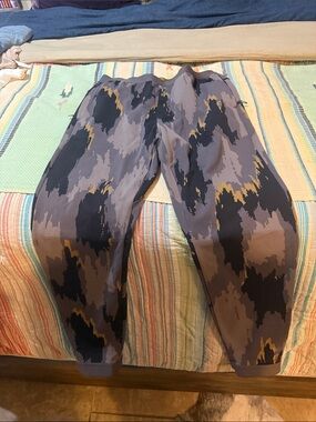 Lululemon x Robert Geller Gray Jogger Pants with Mustard Accent